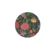Ceramic Trivet insulation mat 16cm round Morris Peony design
