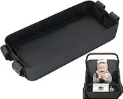 ycezw Snack Tray for Stroller, Snack Tray Attachment for Stroller, Buggy Cup Holder with Snack Tray | Waterproof Faux Leather Side Cup Holders and