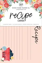 Echo Park Recipe Cards-Summer - 3 Pack