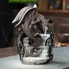 Waterfall Incense Holder Backflow Incense Burner Figurine Dragon Statue for