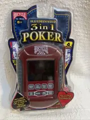 Bicycle Illuminated 3 in 1 Poker Electronic Handheld Game - Factory Sealed