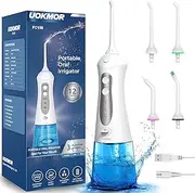 Water Flosser Cordless Teeth Pick: Portable Adults Dental Oral Irrigator for Travel 300ML Flossers Cleaning for Shower