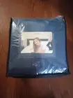 Subrtex Mattress Cover Blue 2 Piece Memory Foam Comforter