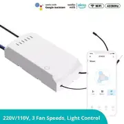 SONOFF IFan04-H WiFi Smart Fan Switch 220-240V Adjust Fan Light Controller Suppo