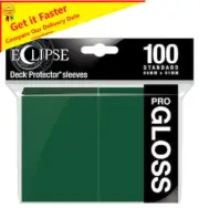 Ultra Pro Gloss Deck Protector Sleeves ECLIPSE GREEN 100ct MAGIC POKEMON
