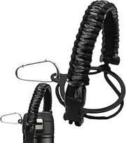 Water Bottle Strap Paracord Water Bottle Handle Strap Adjustable Paracord Handle with Hook 6.6cm Diameter Compatible with Most Tumblers and Travel Mugs Outdoor Enthusiasts