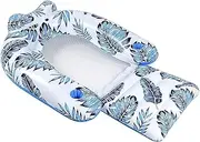 Pool Float Lounger Adult | Adult Pool Lounge Float | Tropical Leaves Pool Floaties Lounger with Headrest and Foot Rest, Water Floats, Sun Tanning Float for Swimming Pool, Toys