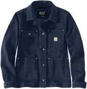 Carhartt Relaxed Fit Denim Ladies Jacket, blue, Size M for Women
