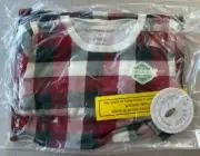 Burts Bees Baby Big Kids M Christmas Unisex Organic Cotton Pajama Set NWT PJ