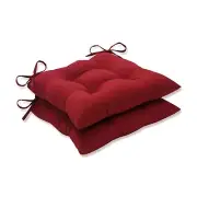 Pillow Perfect Outdoor/Indoor Pompeii Tufted Seat Cushions (Square Back), 19"...