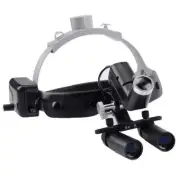 Dental Medical 6X Binocular Loupes with 5W LED Wireless Headband Head Light Lamp