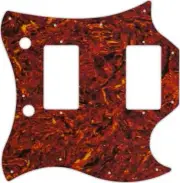 WD Custom Pickguard For Gibson 1963-1970 Full Face SG #05W Tortoise Shell/White