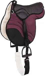 CHALLENGER Western Trail Fleece Padded Adjustable Bareback Saddle Pad Red 39TS05BG