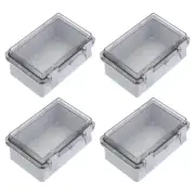 5.91"x3.94"x2.76" Junction Box Wiring Enclosure Case for DIY Projects Grey 4Pcs