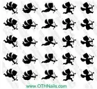 Cupid Valentine Water Slide Nail Decal Salon Quality