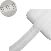 Curtain Narrow Header Tape with Strings 30Mx3CM Pull Cord Pleat Cloth White