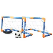 Kids Sports Soccer Hover Led Lights Floats Ball Pump Net Fun Play Colorful