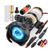 GEARGO Macerator Pump for RV,Powerful 12V 15GPM Suction 3.2 feet Lift 10 feet...