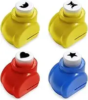 Paper Punches, 4 Pcs Craft Printing Shaper Puncher for DIY Projects, Paper Crafts, Scrapbooking, Card Making (4 Patterns)