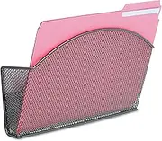 4176BL Onyx Mesh Magnetic Single File Pocket, Letter Size, Black