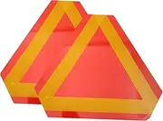 CHILDWEET Triangle Reflectors for Vehicle 2pcs Car Triangle Safety Signs Reflective Material for High Visibility