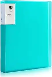 M&G 60 Pocket Binder with Plastic Sleeves 9.2x12, A4 Portfolio Folder with Clear Sheet Protectors, Art Presentation Book, Display 120 Pages, Document Paper Organizer for Artwork, Office(Green)