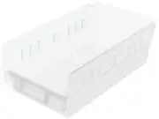 30130 12-Inch by 6-Inch by 4-Inch Clear Plastic Nesting Shelf Bin Box, Case of 1