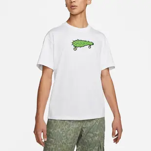 Nike 短袖 SB Tee 白 綠 男款 仙人掌 滑板 印花 短T 純棉 DN7294-100