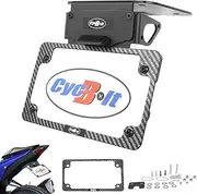 CYCBOLT Fender Eliminator Fit for YZF-R3 MT-03 2025-2015, YZF-R25, MT-25 2024-2015 Tail Tidy YZF R3 R25 License Plate Bracket Holder Compatible with OEM Aftermarket Turn Signals Stock LED Plate Light