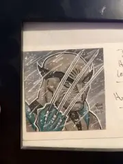 Todd Nauck Original Wolverine Sketch PostItNote 1/1 RARE Wein Logan Xmen Signed