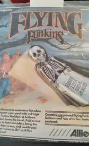 NEW 1990 Vintage Flying Funkins Skeleton 4 Ft Halloween Balloon Yard Decoration