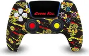 Head Case Designs Officially Licensed Cobra Kai Mixed Logos Iconic Vinyl Faceplate Sticker Gaming Skin Decal Cover Compatible with Sony Playstation 5 PS5 DualSense Controller