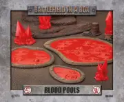 Pre-painted Blood Pools (x2) - 30mm 40k Sigmar Warhammer compatible