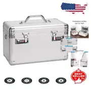 Combination Lock Box 13.4x8.2x7.6 - Portable Security Solution for Home & Office