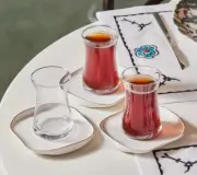 Karaca Streamline Plato 12 Piece Glass Tea Set for 6 People 165 ml