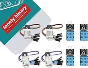 DHT22 & DHT11 Temperature and Humidity Sensor Set – 4× DHT22 & 4× DHT11 – Digital Output, DC 3.3V-6V, Compatible with Arduino, Raspberry Pi, ESP32 for Smart Home