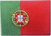 [EmbTao] Portugal Flag Embroidered Emblem Portuguese Iron On Sew On National Patch
