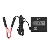 Digital Engine Tach Hour Meter Tachometer Gauge Inductive Waterproof For Chain Saw Mower 2/4 Stroke Gasoline Motorcycle Marine With Clip