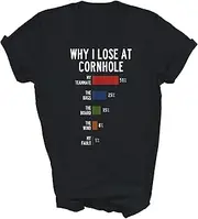 [SDVN] Why I Lose at Cornhole Player Lover Unisex Shirt Gift Women Men