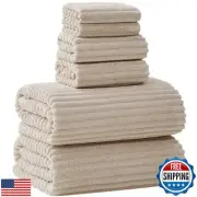 NALIVO Extra Large Bath Towel Set of 6 (40"x80"),Oversized Bath Sheet Super S