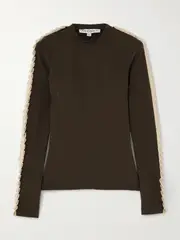[JW Anderson] JW Anderson - Pleated Jersey Top - Brown - x small x small Brown