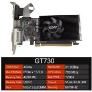 GT730 4GB AMD GRAPHICS CARD GDDR3 128BIT HDMI DESKTOP GAMING PC GPU USA SELLER