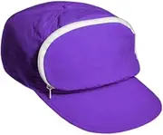 [Cap-sac] Fanny Pack Hat Nylon| 80s/90s Cap for Men | Retro Cap for Women |Zipper Pocket