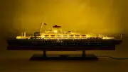 Andrea Doria with Lights Handmade Cruise Ship Model 34" Scale 1:250