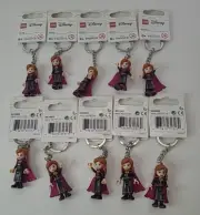 Set of 10 LEGO Disney Frozen II Anna Keychain (853969) New