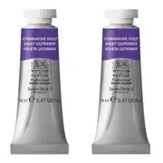 2x Winsor & Newton 14ml Professional Watercolour Paint Ultramarine Violet S2