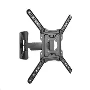 Brateck LPA50-441 23"-55" Full Motion TV Wall Mount. Tilt +5 -15 , Swivel +90 -90 . Built-in level adjustment. Integrated cable management. Profile 49-305mm. Max VESA 400x400mm. [LPA50-441]