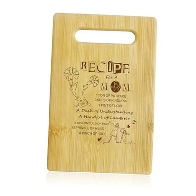 Mother’s Day Present Cutting Board Wooden Chopping Board for Kitchen Mom LJZ2-6