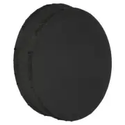 9.8" Round Canvas Board for Painting, 2 Pcs Blank Panels, Black