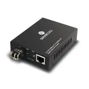 SERVEREDGE Multi Mode Duplex Media Converter - 10/100/1000 SFP Type LC Connector -550m